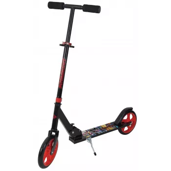 SCHILDKROT City Scooter Road Catcher Graffiti Aluminium Deck 200 mm PU Wheels Foldable 3-Stage Height Adjustment 510203