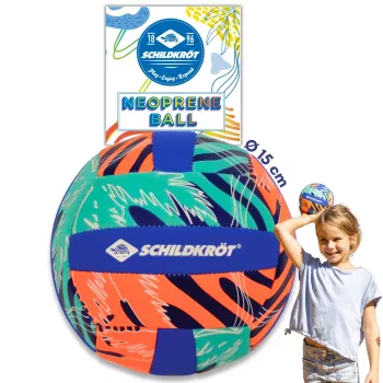 SCHILDKROT Neoprene Mini Beach Volleyball Size 2 Soft Textile Surface Saltwater Resistant 970342