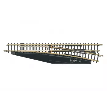 Märklin 8566 Z Gauge Manual Right Turnout, 110 mm, Nickel Silver Rail, Black Plastic Base