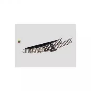 Märklin Z Gauge Electromagnetic Curved Turnout Left - Black/Yellow 8568