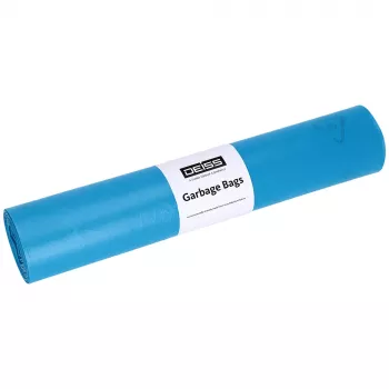 DEISS Heavy-Duty Refuse Bags STANDARD 120L Blue 6µm (25-Pack) 20067