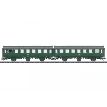 Märklin 43186 H0 Rebuilt Coach Pair 2nd Class DB Era IV