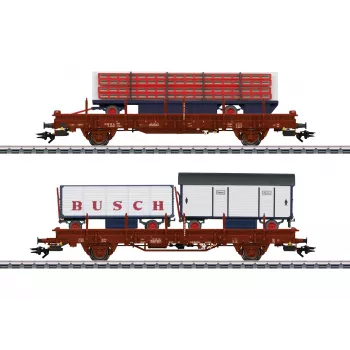Märklin 45042 H0 2-Car Set Freight Cars Circus Busch of the DR