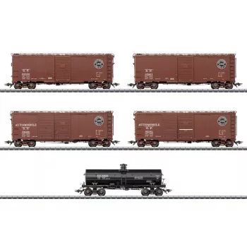 Märklin 045667 H0 AC Southern Pacific 5-Piece US Freight Car Set