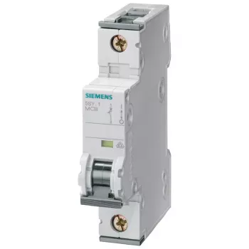 Siemens SENTRON 5SY MCB, 1-pole, C10, 6 kA, 230/400 V AC, Black 5SY71106KK13