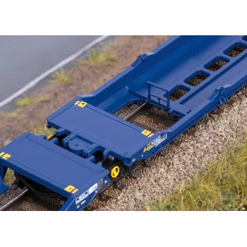 Märklin 47474 Sdggmrss Double Pocket Wagon H0 Scale 1:87 Cobalt Blue 393 mm