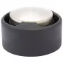 Wagner design yourself EH 5171 Door Stopper, Die-cast Zinc with Rubber Bumper, Ø 5 cm, Matte Nickel/Black 15517111