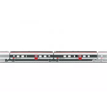 Märklin 043451 H0 SBB Giruno Add-on Passenger Car Set, 2-Piece, Era VI
