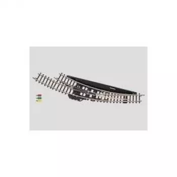 Märklin Z Gauge Electromagnetic Curved Turnout Right Hand - Black/Yellow (8569)