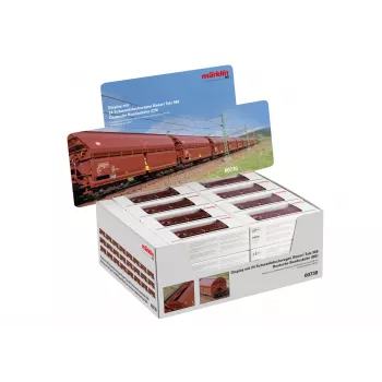 Märklin 000730 H0 24-Piece Set Sliding Roof Wagons Tals 968 DB Era IV AC