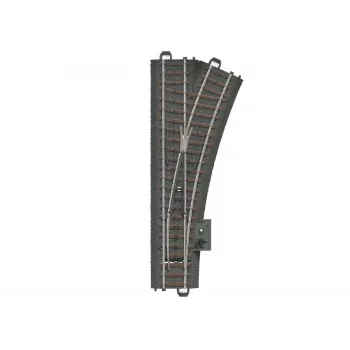 Märklin H0 C-Track Right Hand Turnout 188.3 mm with Roadbed (24612)