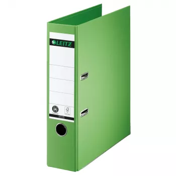 LEITZ 180° Lever Arch File A4 80 mm Light Green Cardboard 1007-00-50