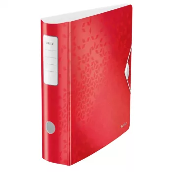 Leitz Active WOW A4 Lever Arch File Red 80 mm Spine 500 Sheets 11060026