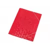 LEITZ WOW Elasticated Document Folder A4, PP Laminated Cardboard, Red, Corner Elastic Bands, 3 Internal Flaps, 150 Sheet Capacity 3982-00-26