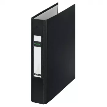LEITZ Standard Ring Binder A5, 2 D-Ring, Black, 37 mm Spine 4213-00-95