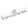 HAUG BÜRSTEN 8810 Scrubbing Brush, White Polypropylene, 280 mm Width, Medium Polyester Bristles