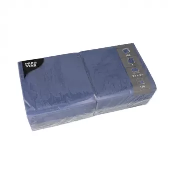 PAPSTAR Dark Blue Paper Napkins 1-ply 33 x 33.3 cm 500 pcs (82903)