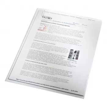 Leitz A4 Document Sleeves, 0.13 mm PP, Green, 100 Pack 40000055