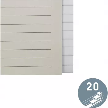 LEITZ Paper Register Blank 20 Tabs A4 White with Universal Punching 12203085