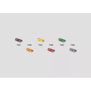Märklin 71423 Connector Sleeves Green, 10-Piece Set for Model Railways