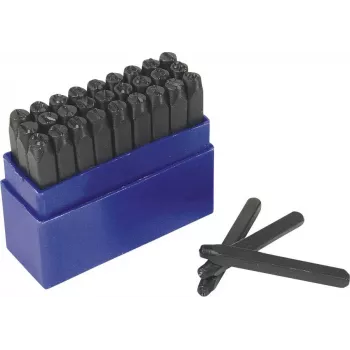 Brüder Mannesmann 27-Piece Letter Punch Set 6 mm (244-6)