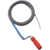BRÜDER MANNESMANN Drain Cleaning Spiral Standard 16 mm x 2.3 m with T-Nut Coupling (49905)