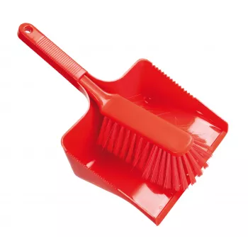 Haug Bürsten FC88921U Red Plastic Dustpan and Brush Set, 35 cm Wide