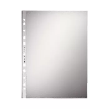LEITZ 47960000 A4 Punched Pocket, Polypropylene 0.07 mm, Transparent, 100 Pack