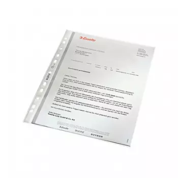 LEITZ 47960000 A4 Punched Pocket, Polypropylene 0.07 mm, Transparent, 100 Pack