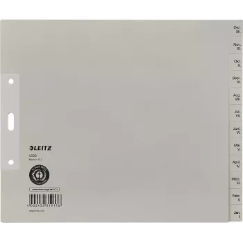 LEITZ Paper Register December-January A4 13-Tab Cardboard Index Divider 12303085