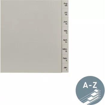 LEITZ Paper Register December-January A4 13-Tab Cardboard Index Divider 12303085