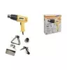 BRÜDER MANNESMANN Heat Gun 2000 W, 2 Temperature Settings, 300 l/min Airflow, 550 °C Max, Ergonomic Soft Grip 49500