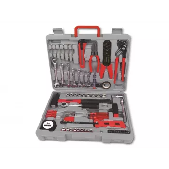 BRÜDER MANNESMANN 555-Piece Tool Set in Plastic Case with Small Parts Assortment (M29555)