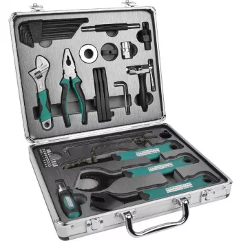 BRÜDER MANNESMANN 33-Piece Bicycle Tool Kit in Case (M00650)