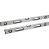 BRÜDER MANNESMANN Spirit Level, 3 Vials, 800 mm, Double-Ribbed Aluminium 80880