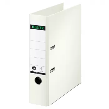 LEITZ 180° Lever Arch File A4 80 mm White Full-Paper Cover 1007-00-01