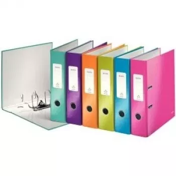 LEITZ WOW 180° Lever Arch File A4 80 mm Assorted Colours (Pack of 10) 1005-10-99