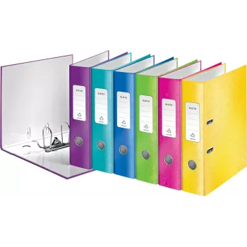LEITZ WOW 180° Lever Arch File A4 80 mm Assorted Colours (Pack of 10) 1005-10-99