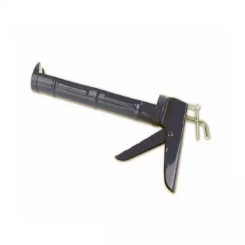 Brüder Mannesmann Manual Caulking Gun for 310 ml Cartridges with Clamp Lock, Blue/Silver