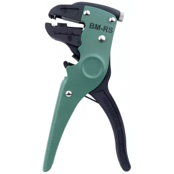 BRÜDER MANNESMANN Automatic Wire Stripper with Cutter, Self-Adjusting, Green/Black, 0.2-6.0 mm², M10980