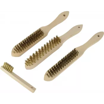 BRÜDER MANNESMANN 4-Piece Wire Brush Assortment (41920)