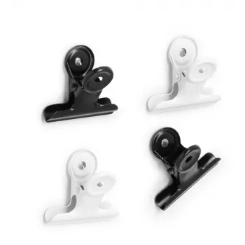 Zeller Magnetic Clips Black Metal 4.0 x 1 Set (11264)