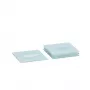 Zeller 26232 Glass Coaster Set, 4 Pieces, Transparent