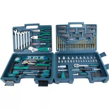 Brüder Mannesmann 176-Piece Aluminium Tool Case Set with Chrome Vanadium Tools 29086