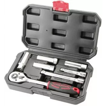 Brüder Mannesmann 7-Piece 3/8 inch Spark Plug Socket Set M00174