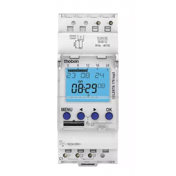 THEBEN SELEKTA 170 top3 12-24V Digital Astro Time Switch, 1 Channel, DIN Rail 1704130