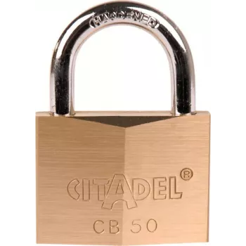 ABUS 60mm Solid Brass Padlock with Hardened Steel Shackle, 2 Keys (238420)