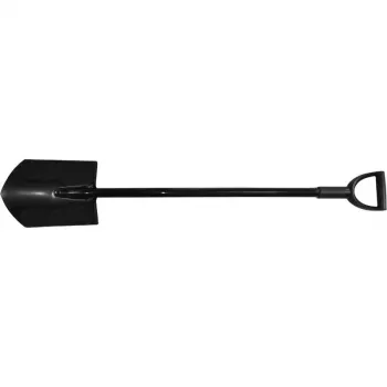 BRÜDER MANNESMANN M63120 Metal Spade 1180 mm Black for Turf Removal and Root Cutting