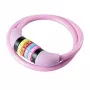 BURG WÄCHTER Cable Bike Lock 210 C 65 GIRLS, Rose Pink, 650 mm Steel Cable, 4-Digit Combination, for Kids 39590