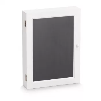 Zeller Chalkboard Key Cabinet White with 6 Hooks (15124)